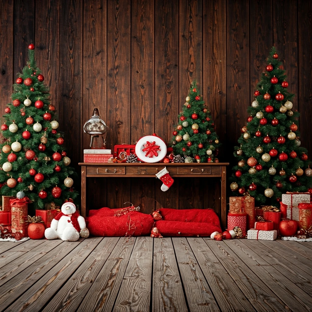 Fondo 1: luces cálidas y árbol